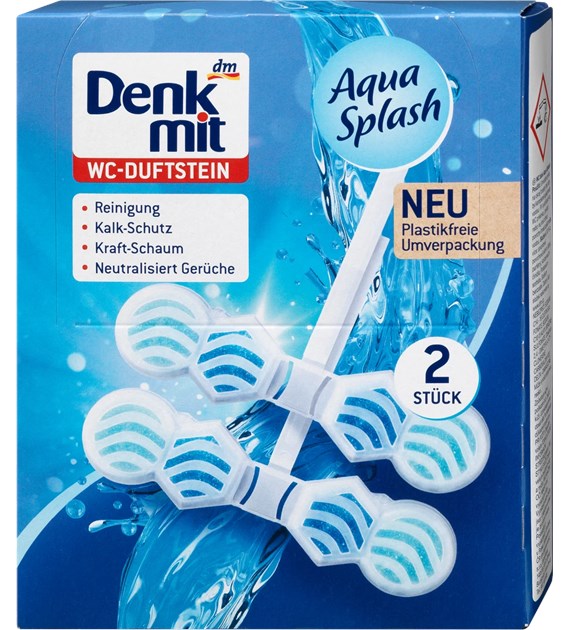 Denkmit Aqua Splash Zawieszka WC 2x48g 2szt