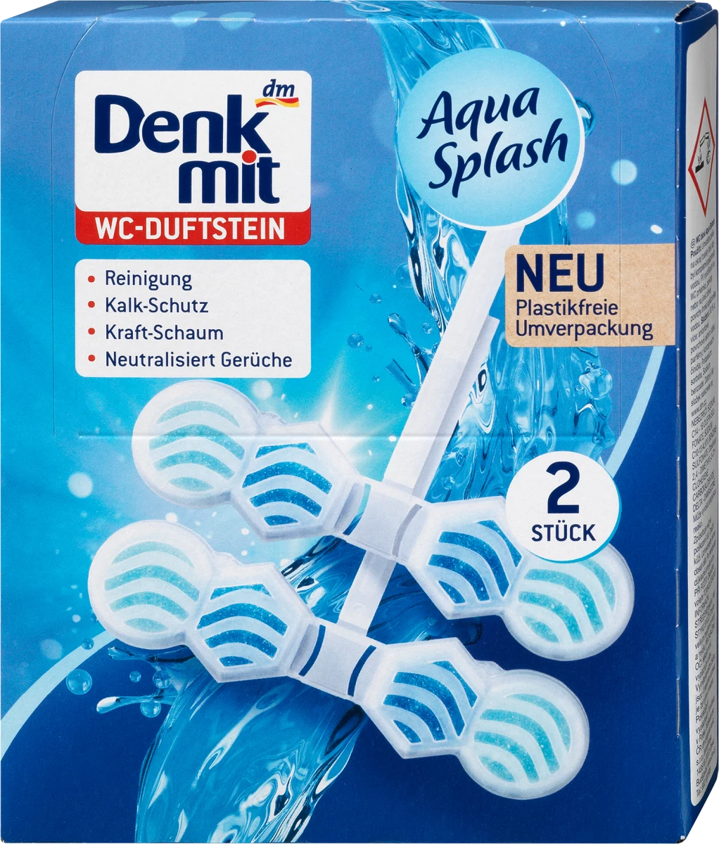 Denkmit Aqua Splash Zawieszka WC 2szt 2x48g