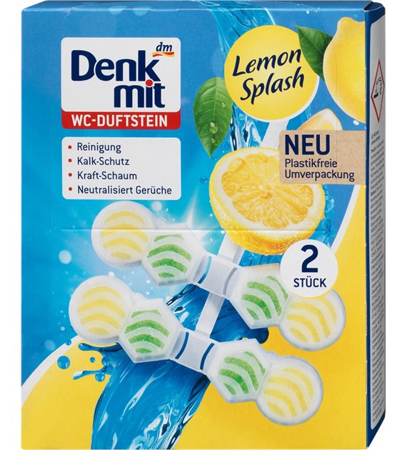 Denkmit Lemon Splash Zawieszka WC 2szt 2x48g