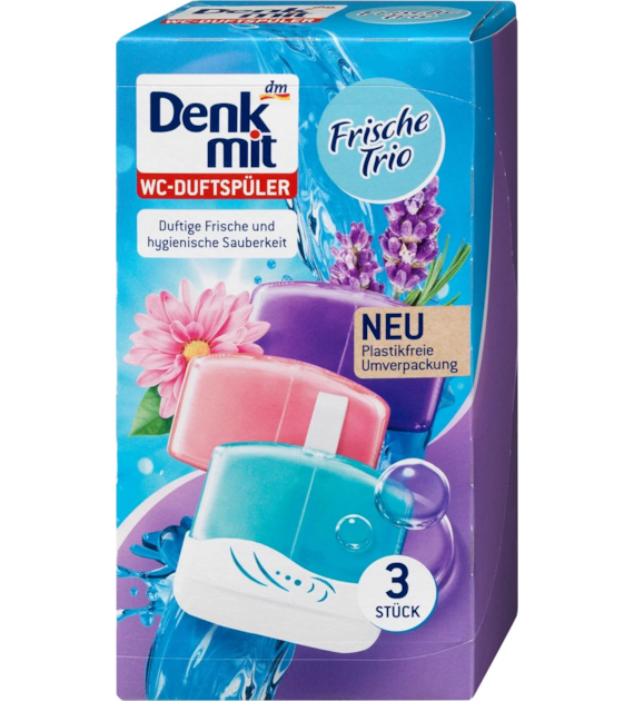 Denkmit Frische Trio Zawieszka WC 3szt 3x55ml