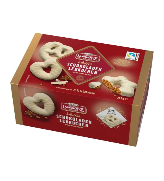 Lambertz Weisse Schokolade Lebkuchen Pierniki 250g