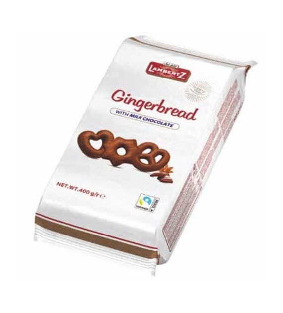 Lambertz Gingerbread With Milk Chocolate 400g