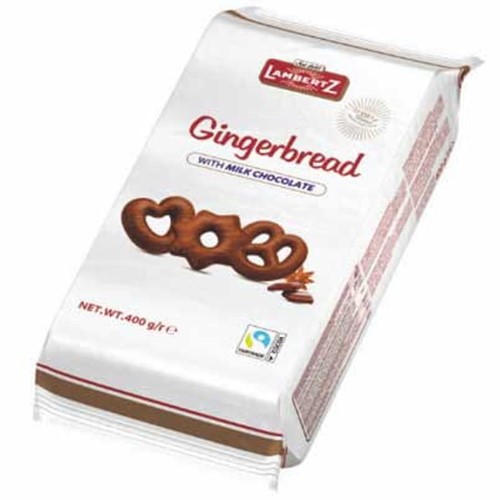 Lambertz Gingerbread with Milk Chocolate 400g