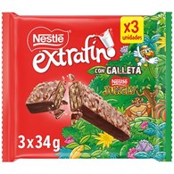 Nestle Extrafino con Galleta Jungly Batoniki 102g