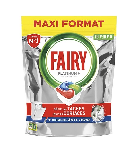 Fairy Platinum+ Tout en 1 Tabs 34szt 527g