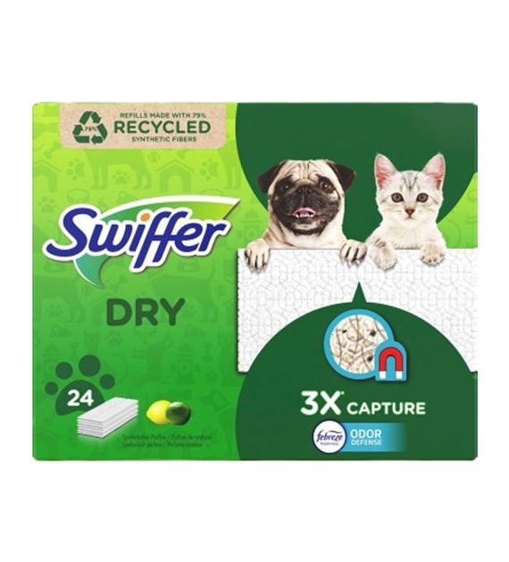 Swiffer Dry Suche Ściereczki do Mopa Febreze 24szt