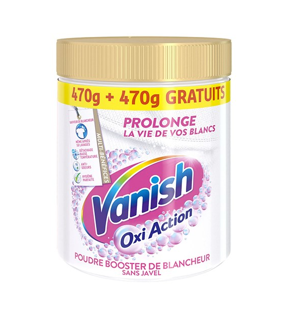 Vanish Oxi Action Booster de Blancheur White 940g