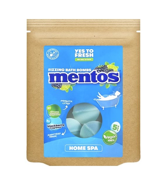 Mentos Fizzing Bath Bombs do Kąpieli 5szt 250g