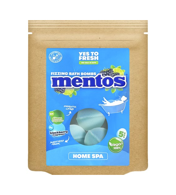 Mentos Fizzing Bath Bombs do Kąpieli 5szt 250g