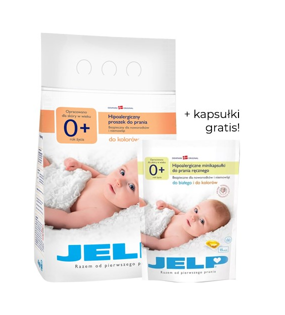 Jelp do Koloru Proszek 50p 4kg + Kapsułki 15p 75g