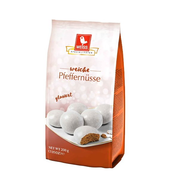 Weiss Weiche Pfeffernusse Glasiert Pierniki 200g