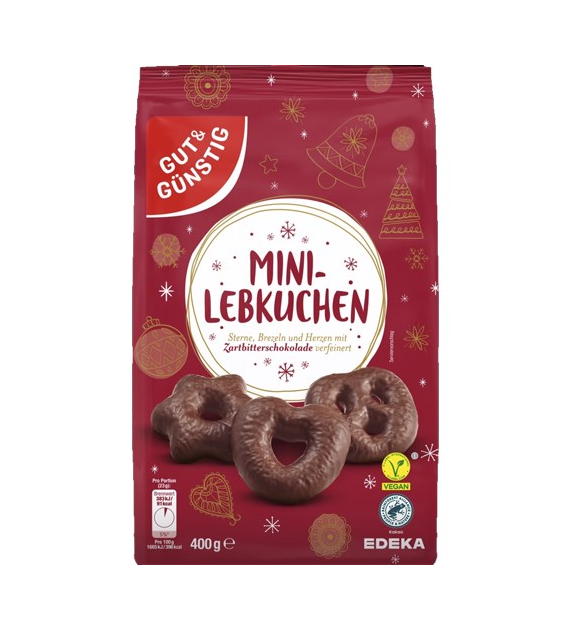 G&G Mini-Lebkuchen Zartbitter 400g