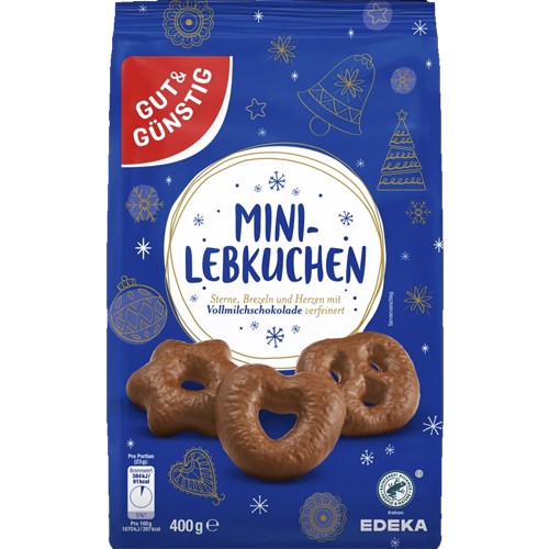G&G Mini-Lebkuchen Vollmilch 400g
