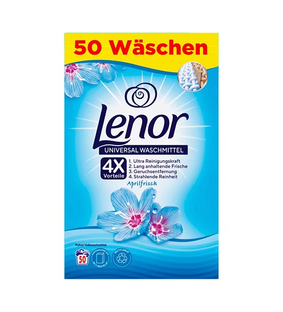 Lenor 4X Universal Aprilfrisch Proszek 50p 3kg