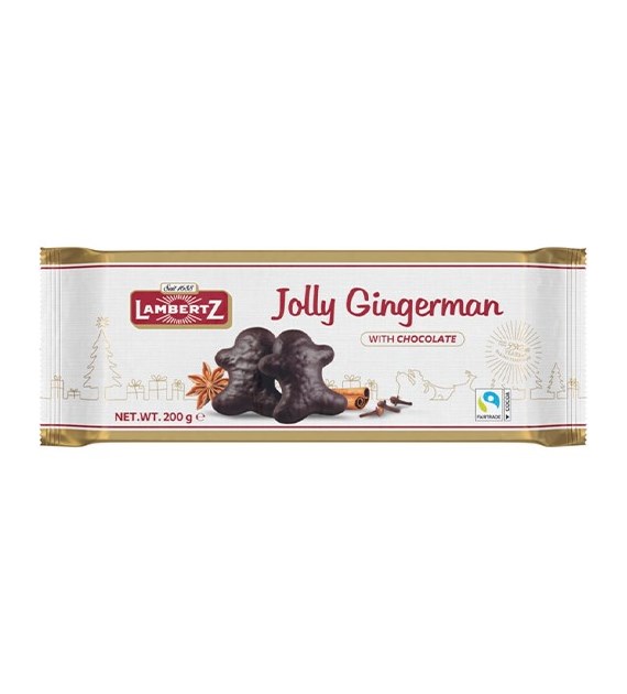 Lambertz Jolly Gingerman Pierniki w Czekoladz 200g