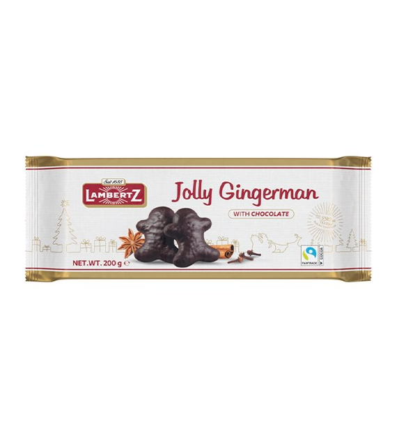 Lambertz Jolly Gingerman Pierniki w Czekoladz 200g