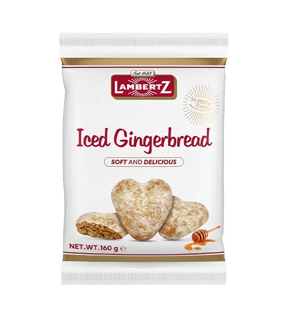 Lambertz Iced Gingerbread Pierniki w Lukrze 160g