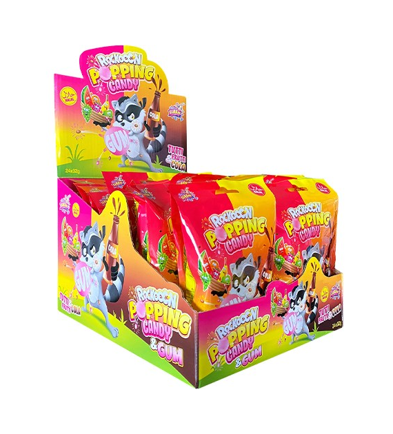 Rockooon Popping Candy Tutti Frutti & Cola 24x32g