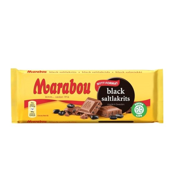 Marabou Black Saltlakrits Czekolada 100g