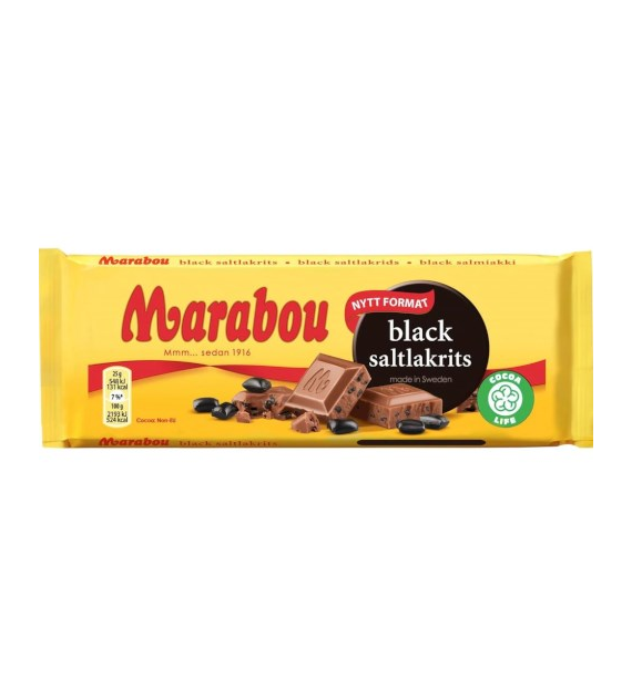 Marabou Black Saltlakrits Czekolada 100g