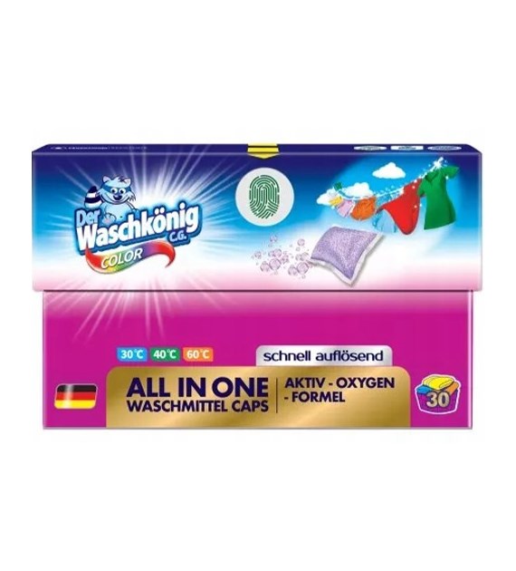 Waschkonig All in One Color Caps Karton 30p 480g