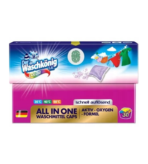 Waschkonig All in One Color Caps Karton 30p 480g