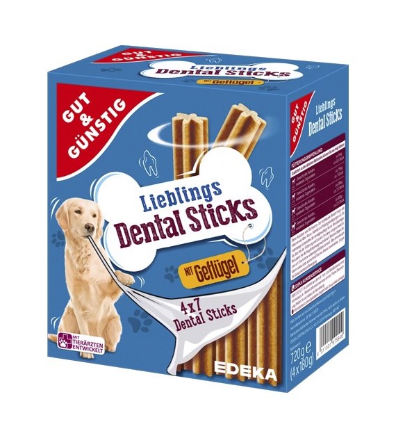 G&G Lieblings Sticks Dental Geflugel dla Psa 720g