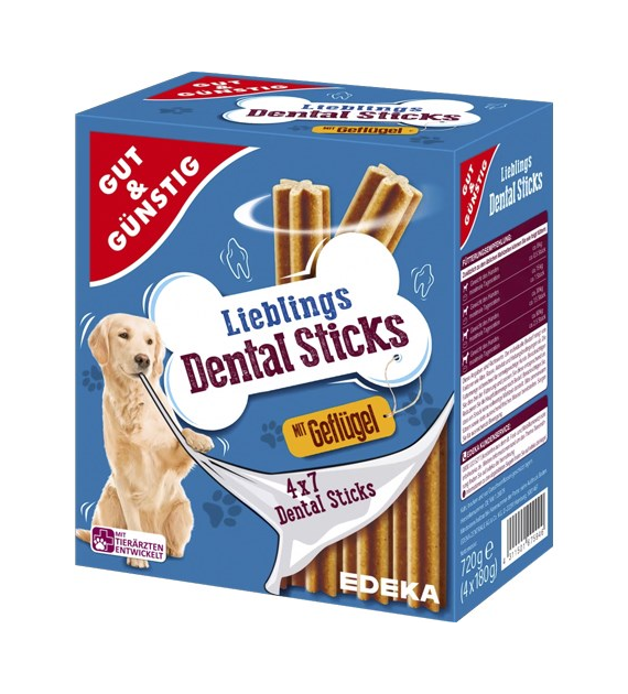 G&G Lieblings Sticks Dental Geflugel dla Psa 720g