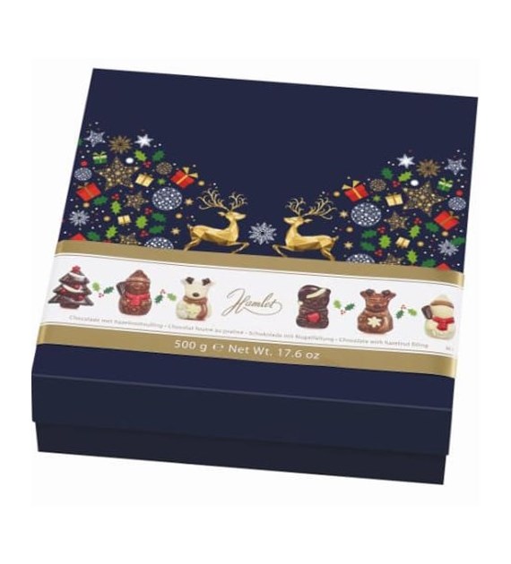 Hamlet Renifer Blue Kwadrat Box Pralinki 500g