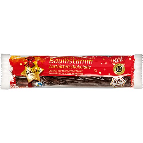 Goldora Baumstamm Zartbitter Marcepan 100g