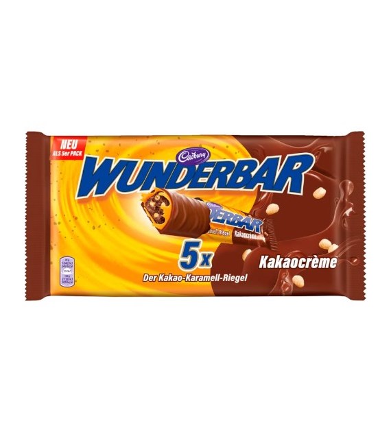 Cadbury Wunderbar Kakao Karamell Baton 5szt 185g