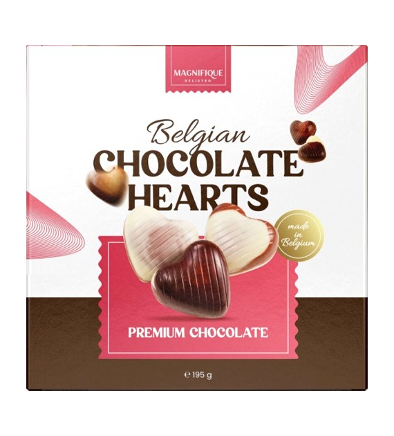 Magnifique Belgian Chocolate Hearts 195g
