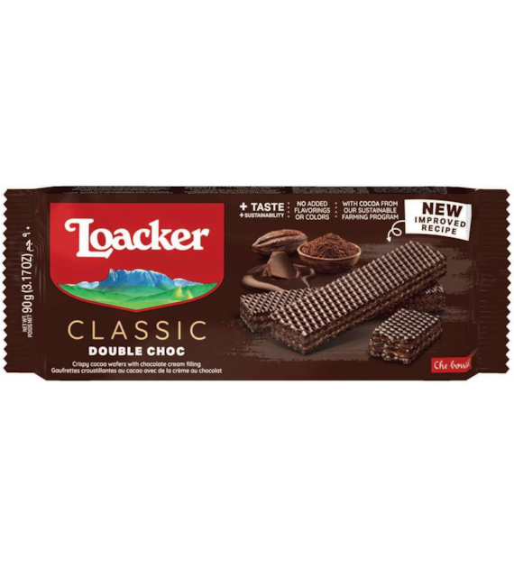 Loacker Classic Double Choc Wafelki 90g