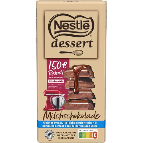 Nestle Dessert Milchschokolade 170g