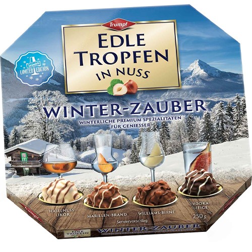 Trumpf Edle Tropfen in Nuss Winter-Zauber 250g