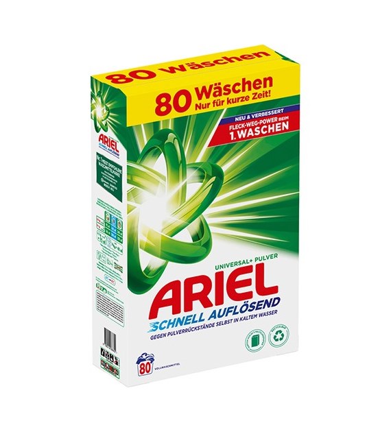 Ariel Universal+ Proszek 80p 4,8kg
