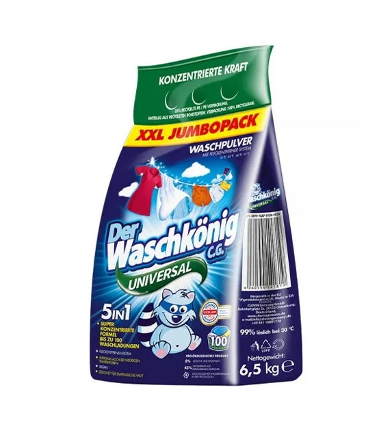 Waschkonig Universal Proszek Worek 100p 6,5kg
