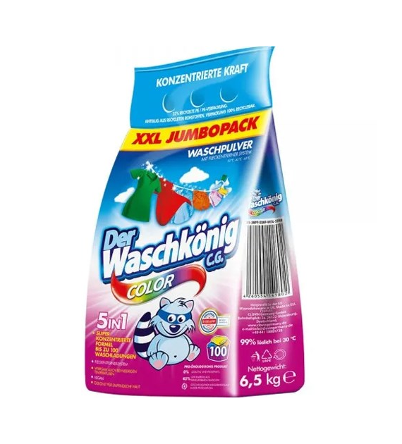 Waschkonig Color Proszek Worek 100p 6,5kg