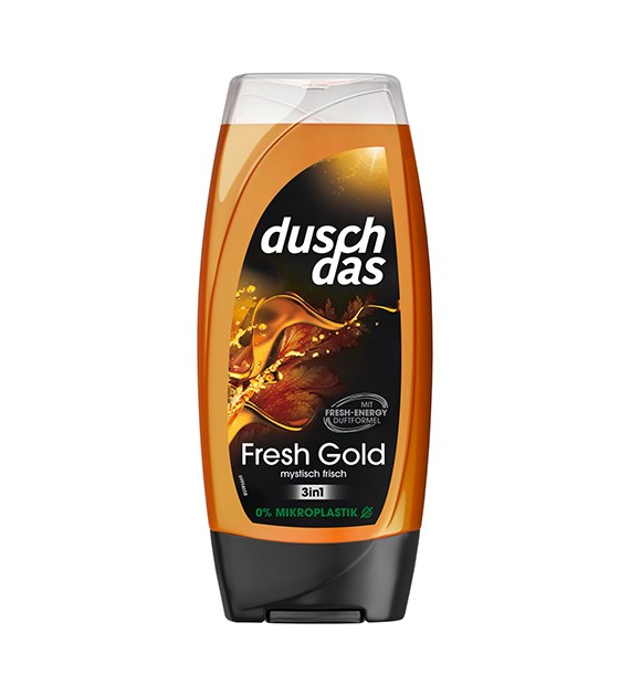 Dusch Das Fresh Gold 3in1 Gel Shampoo 225ml