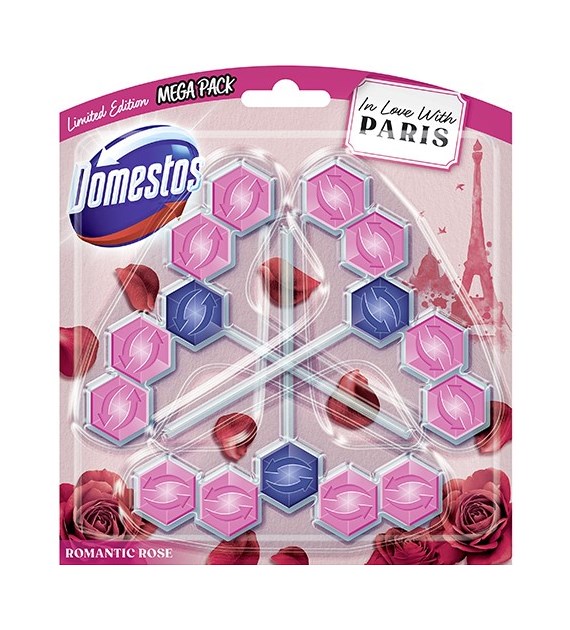 Domestos Romantic Rose Paris WC Zawieszka 3x55g