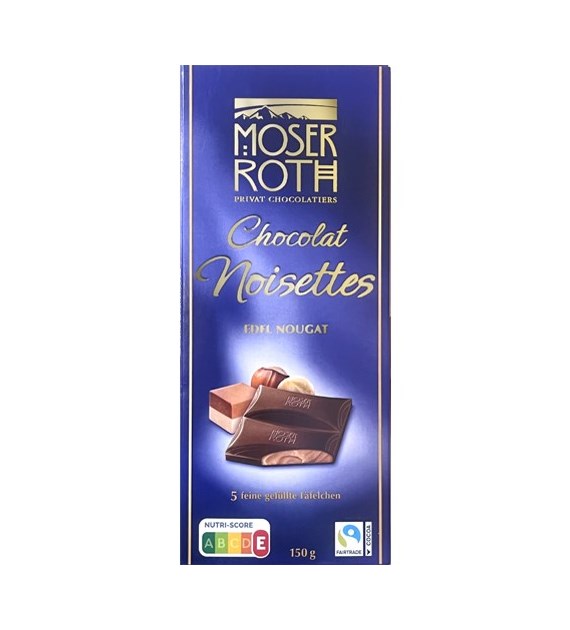 Moser Roth Chocolat Noisettes Edel Nougat 150g