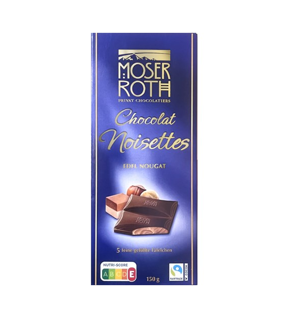 Moser Roth Chocolat Noisettes Edel Nougat 150g