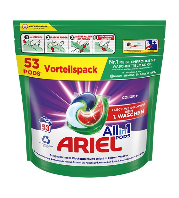 Ariel All in 1 Pods Color+ 53p 1kg