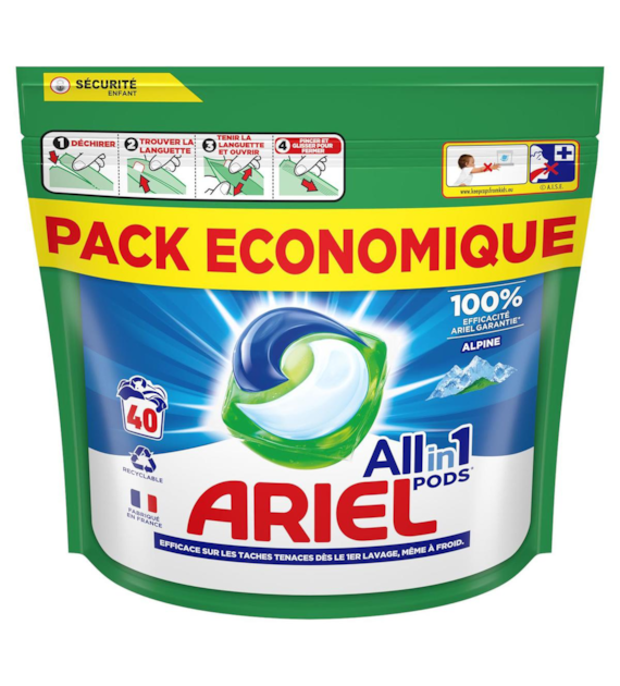 Ariel All in 1 Alpine Clean & Fresh Pods 40p 892g