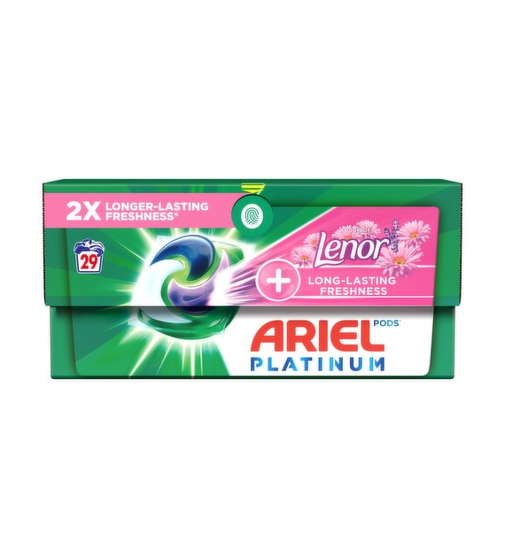 Ariel Platinum Touch Of Lenor Pods 29p 565g