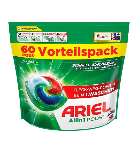 Ariel All in 1 Pods Universal+ 60p 1,2kg