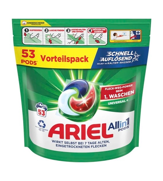 Ariel All in 1 Pods Universal+ 53p 1,1kg