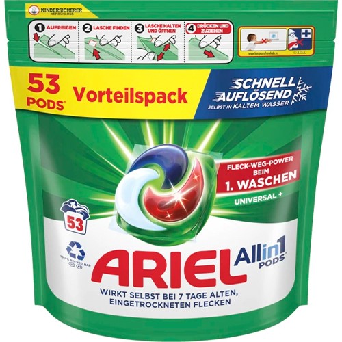 Ariel All in 1 Pods Universal+ 53p 1,1kg