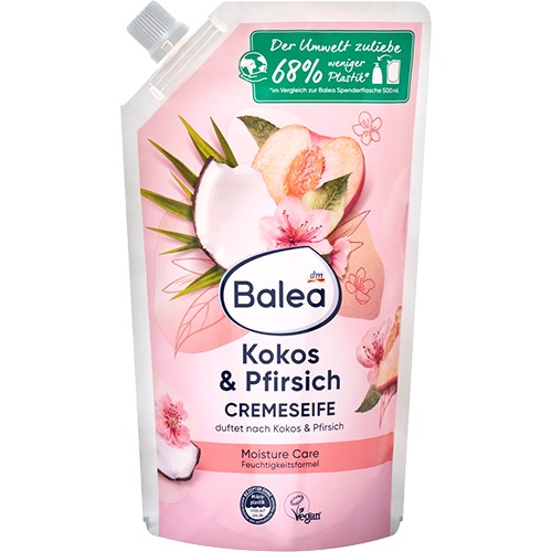 Balea Cremeseife Kokos & Pfirsich Zapas 500ml