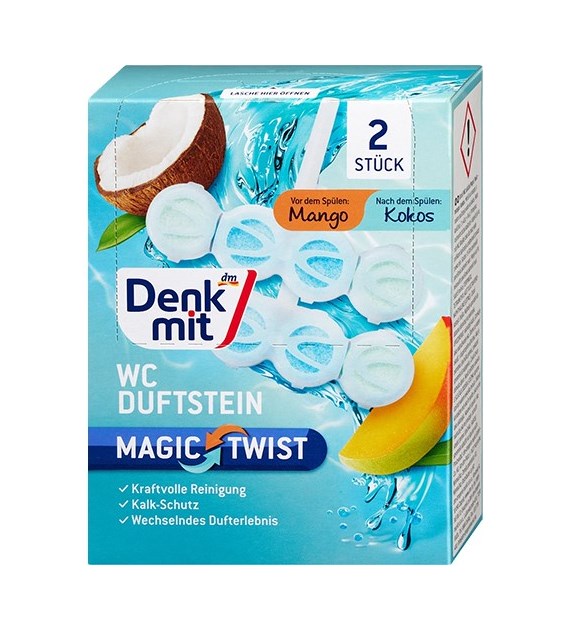 Denkmit WC Duftstein Mango Kokos Kostka 2szt 96g